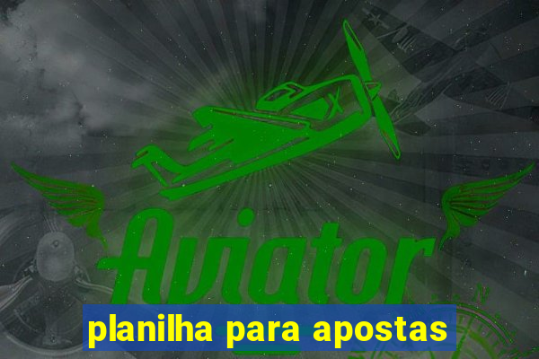 planilha para apostas